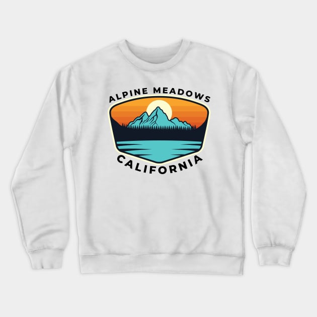 Alpine Meadows Ski Snowboard Mountain California Yosemite - Travel Crewneck Sweatshirt by Famgift